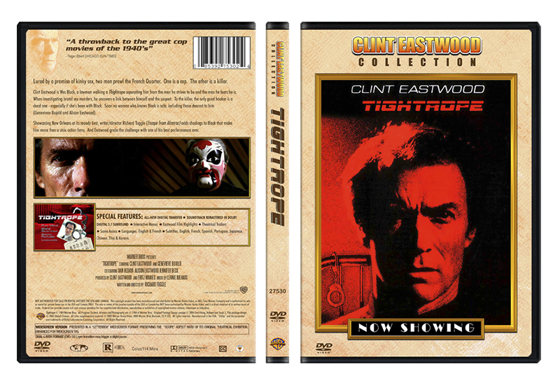 DVD Cover Design Tightrope (1984)