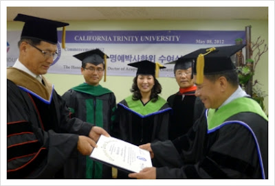 Honorary doctorate degree, California Trinity University