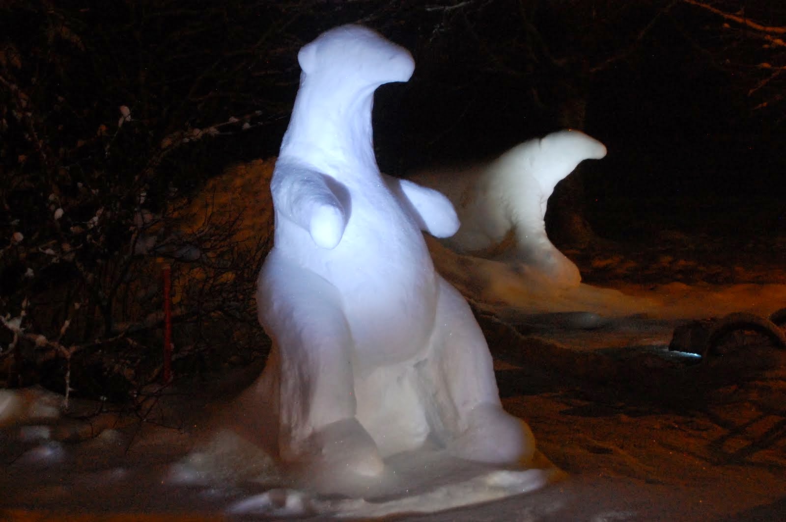 Snöskulpturer
