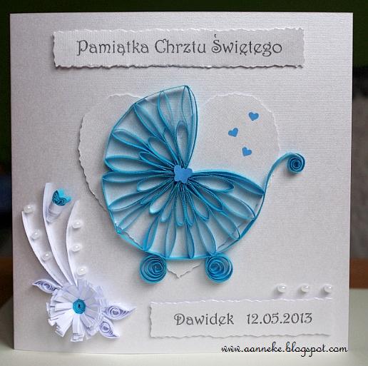 Aanneke Handmade Kartka Na Chrzest