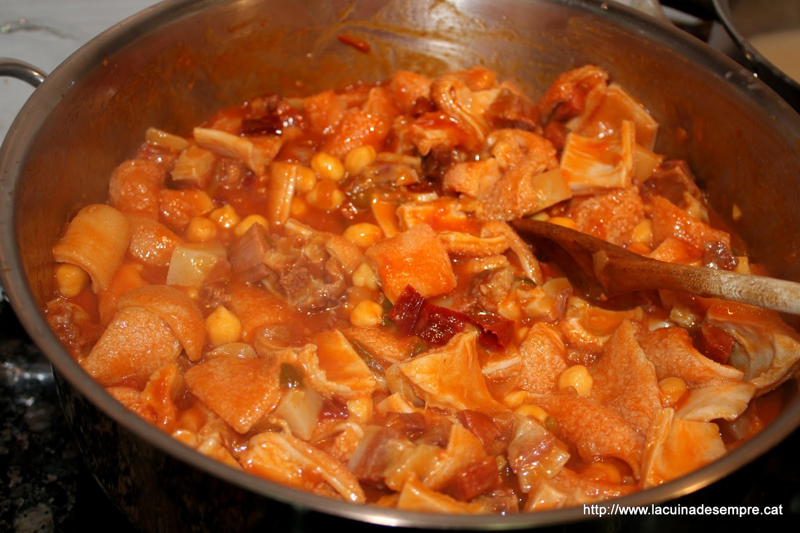 La cuina de sempre: Tripa amb cap-i-pota (callos)
