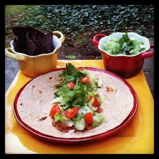 Burrito with Salsa Verde
