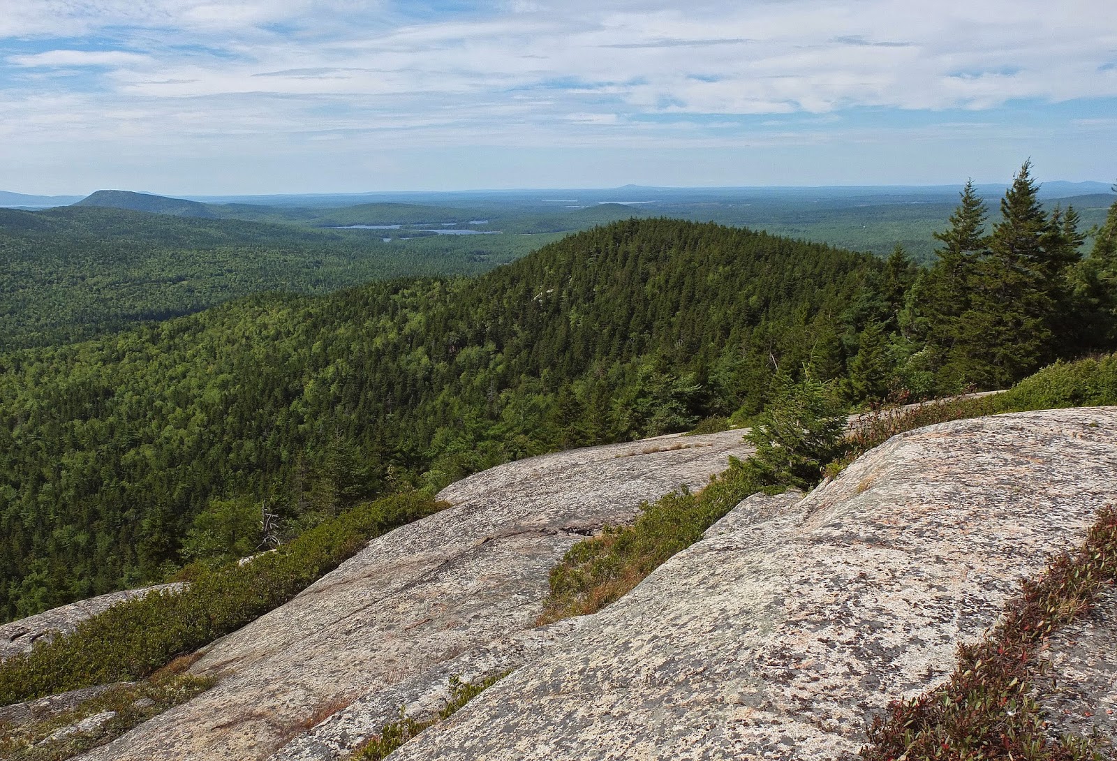 Hiking in Maine with Kelley 8/30/14 Tunk Mountain