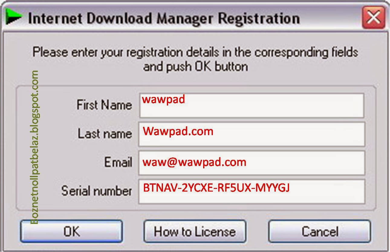 Internet download manager serial key with registration email