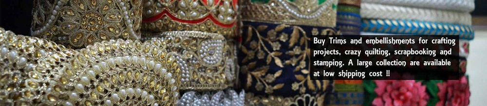 Buy Indian Embroidery Laces & Saree Borders | Shopofembllishments