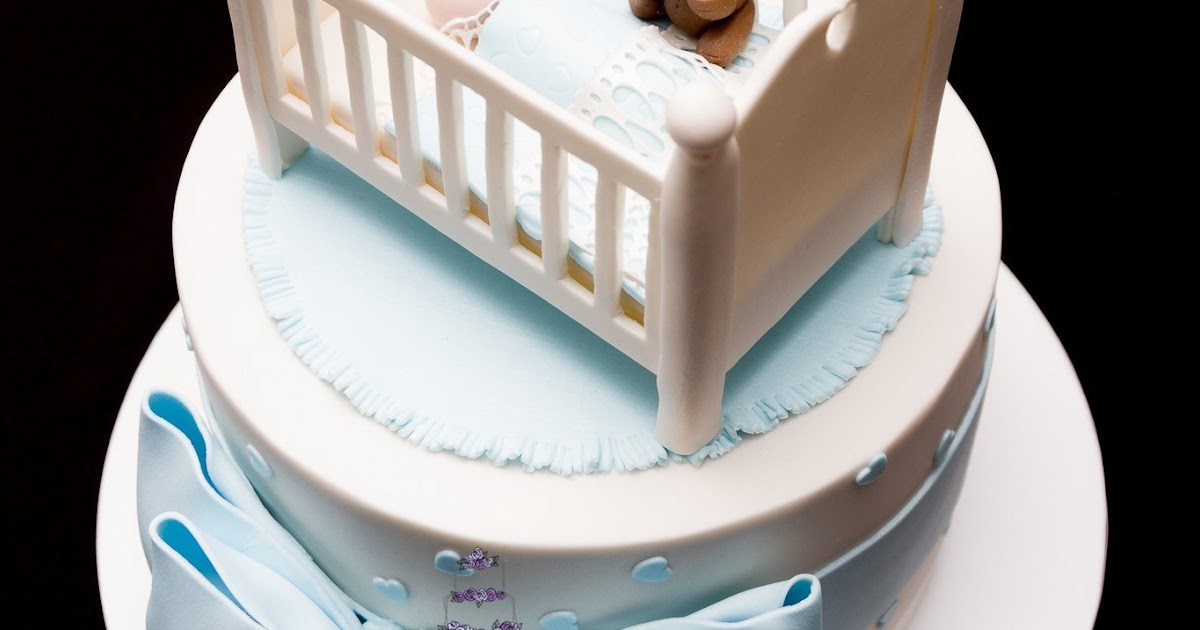 Jake's Cakes Baby Cot Baby Shower Cake
