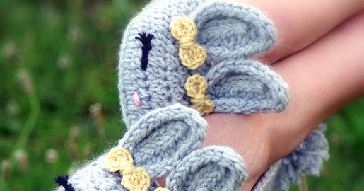 Crochet Bunny Slippers