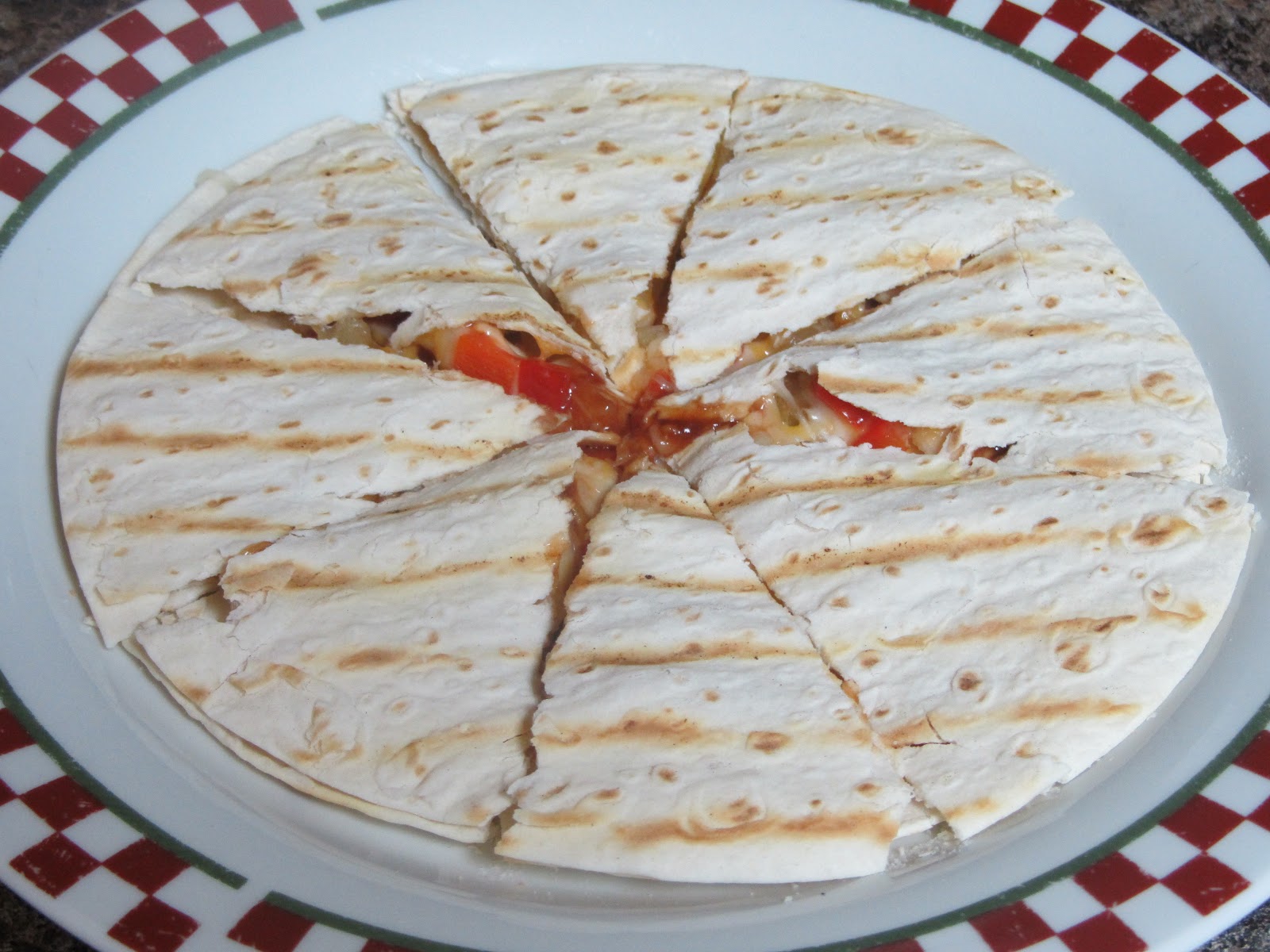 Been There Baked That Grilled BBQ Chicken and Pineapple Quesadillas