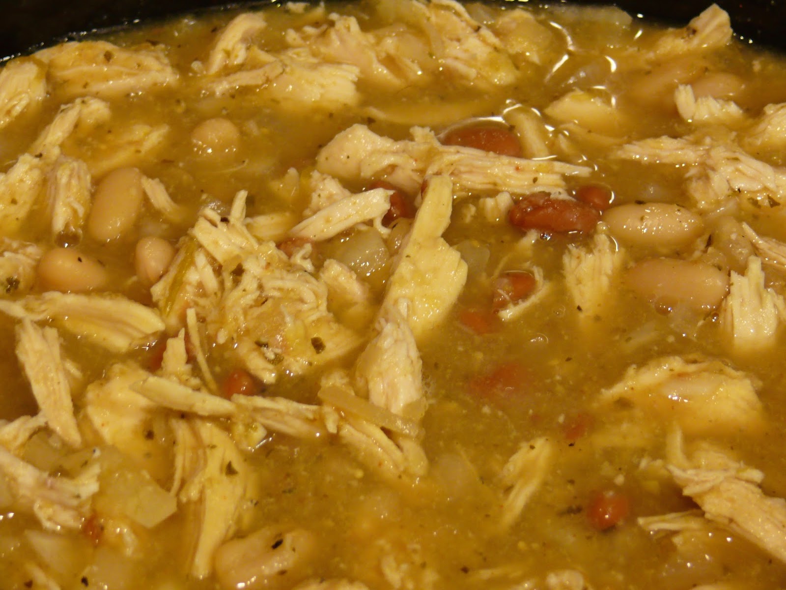 Imperfect & Fabulous Slow Cooker Verde Chicken Chili