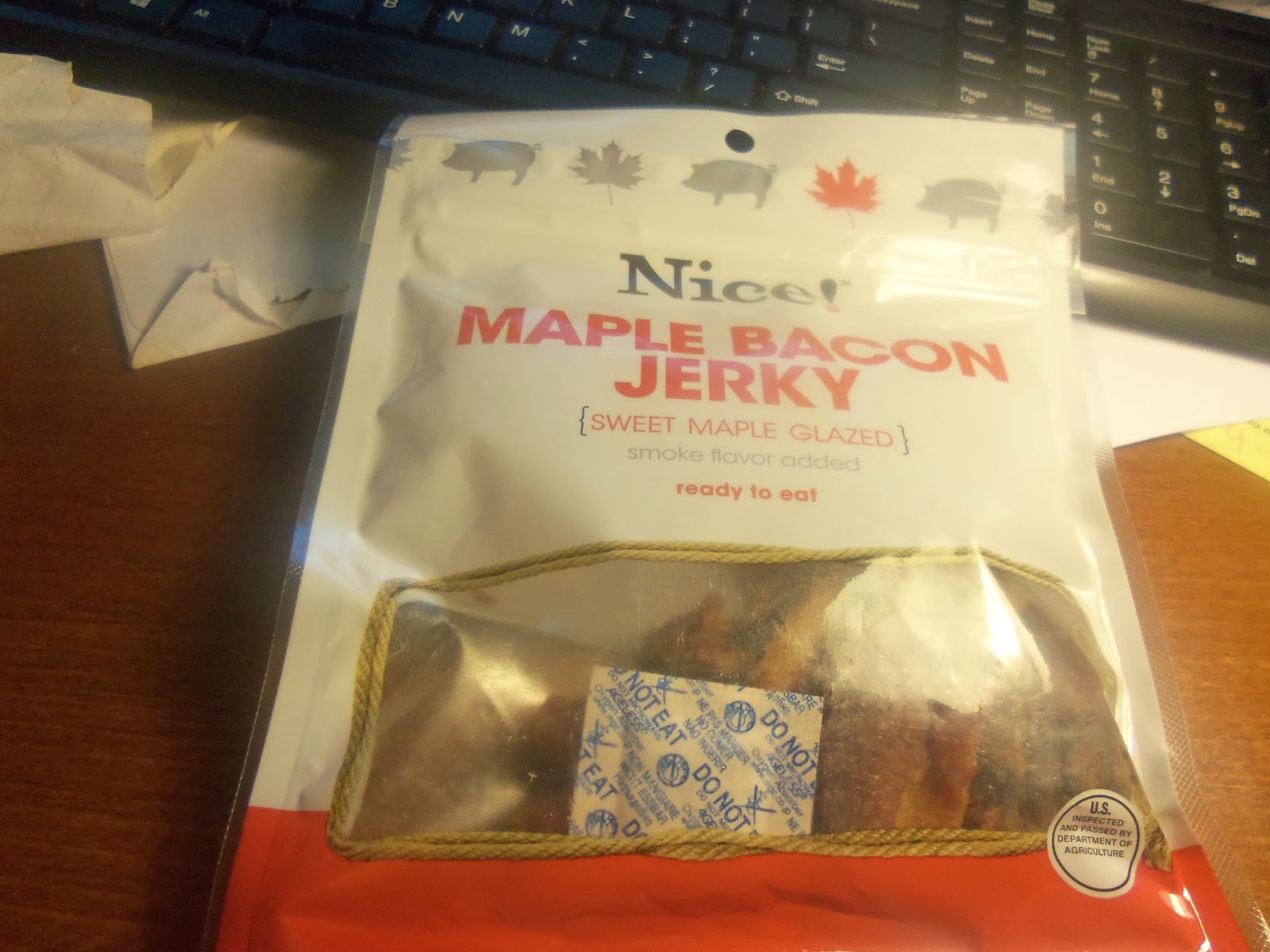 The Bacon Monster Nice! Maple Flavored Bacon jerky review