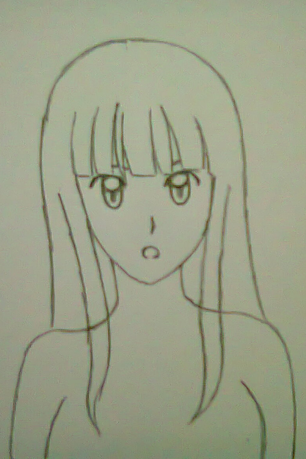 Menggambar Cewek Anime Sederhana