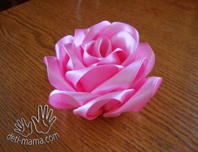 DIY Easy Ribbon Rose The Idea King