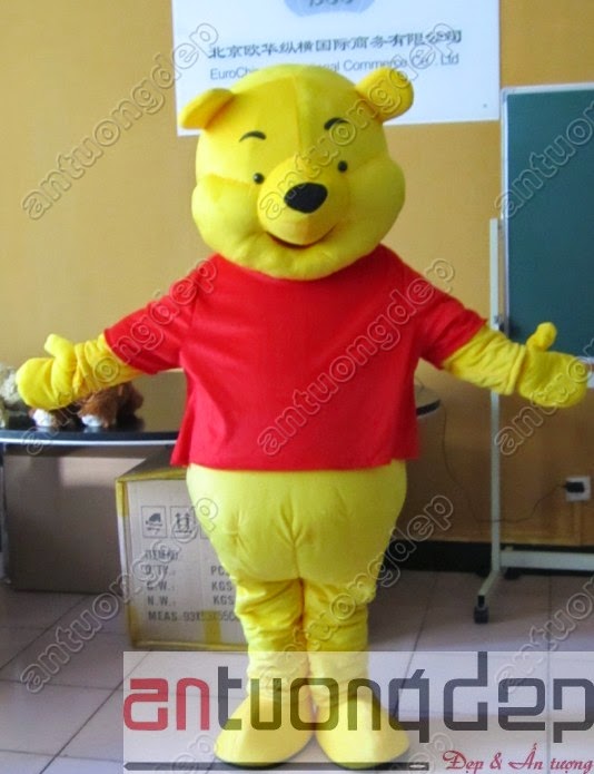 cho thuê mascot gấu pooh