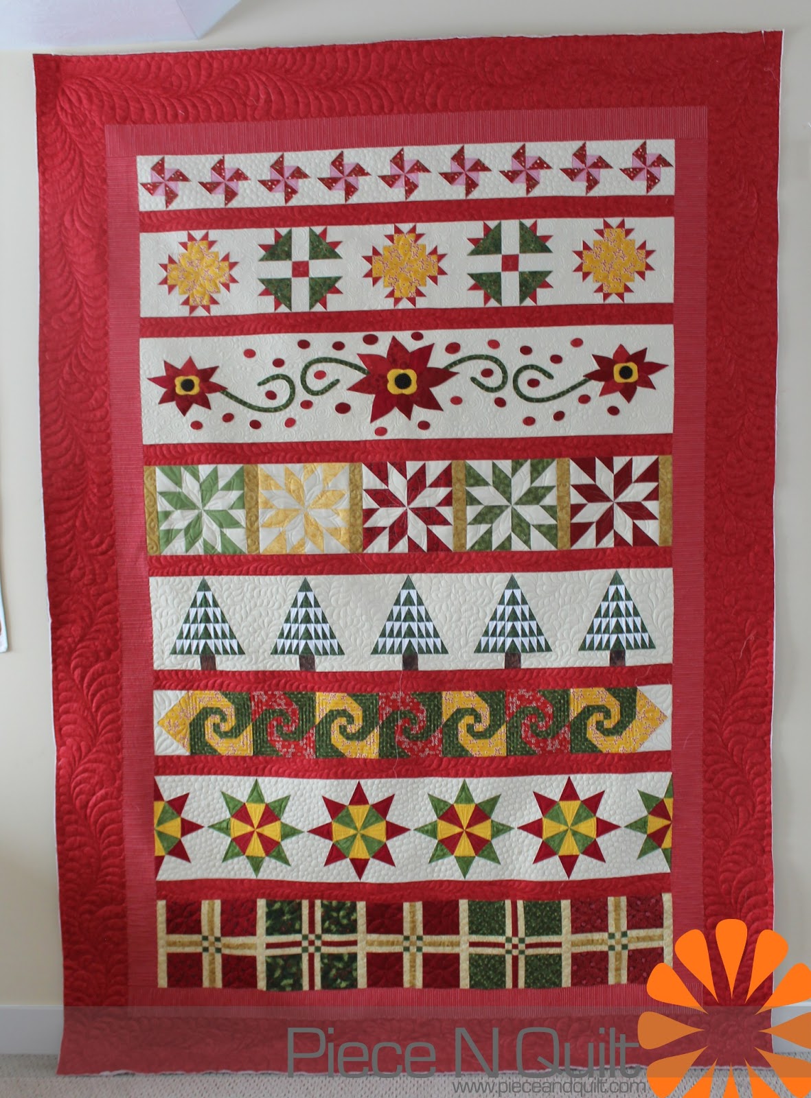 Piece N Quilt Christmas Row Quilt