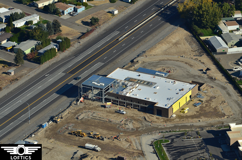 Loftics Aerial Photography from TriCities WA New Kadlec ER Construction Progress