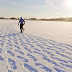 This Looks Like Footprints In The Snow, But When You Zoom Out… WOAH.