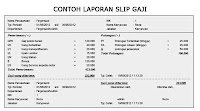 Contoh Slip Gaji Excel Word