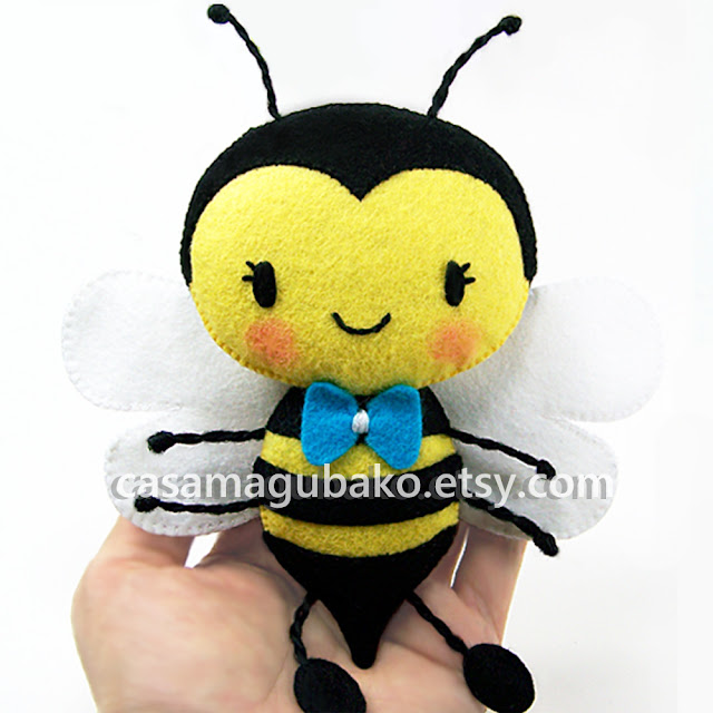 Felt Bee-Boy by casamagubako.com