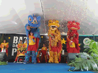 Ksatria Lion n Dragon Dance Troupe Barongsai Naga Surabaya Indonesia Performance SMAK St.Louis 1 Surabaya