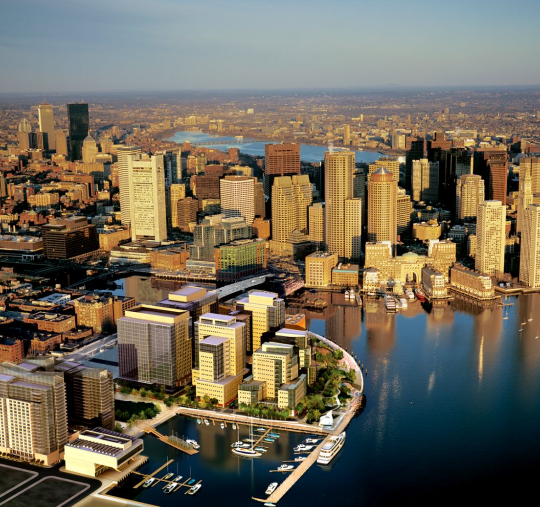 rendering of the future Boston waterfront our next great rendering of the future Boston waterfront our next great