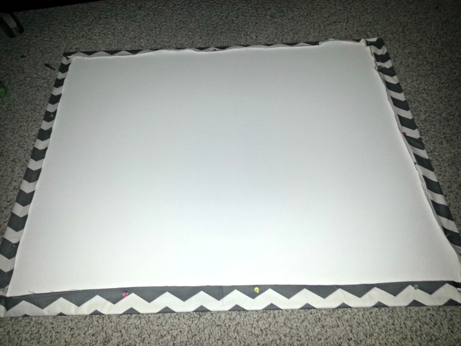 DIY Chevron Bulletin Board A Dash of Style, with a Sweet Smile