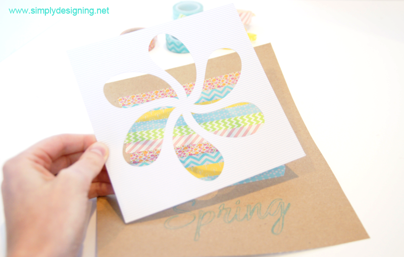 Washi Tape Spring Flower Decor | #washitape #spring #crafts