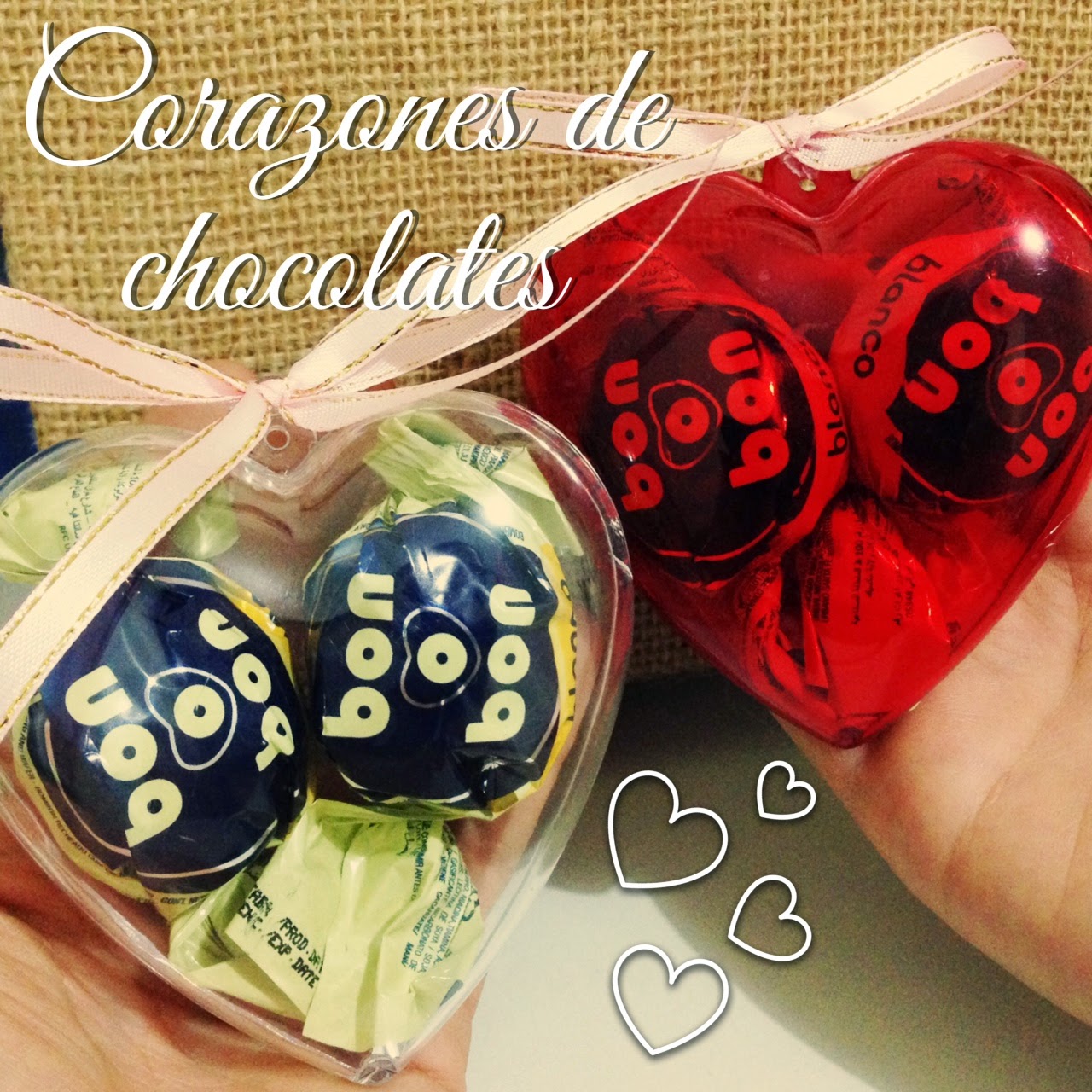 Manualidades y DIY Corazones de chocolates en San Valentín