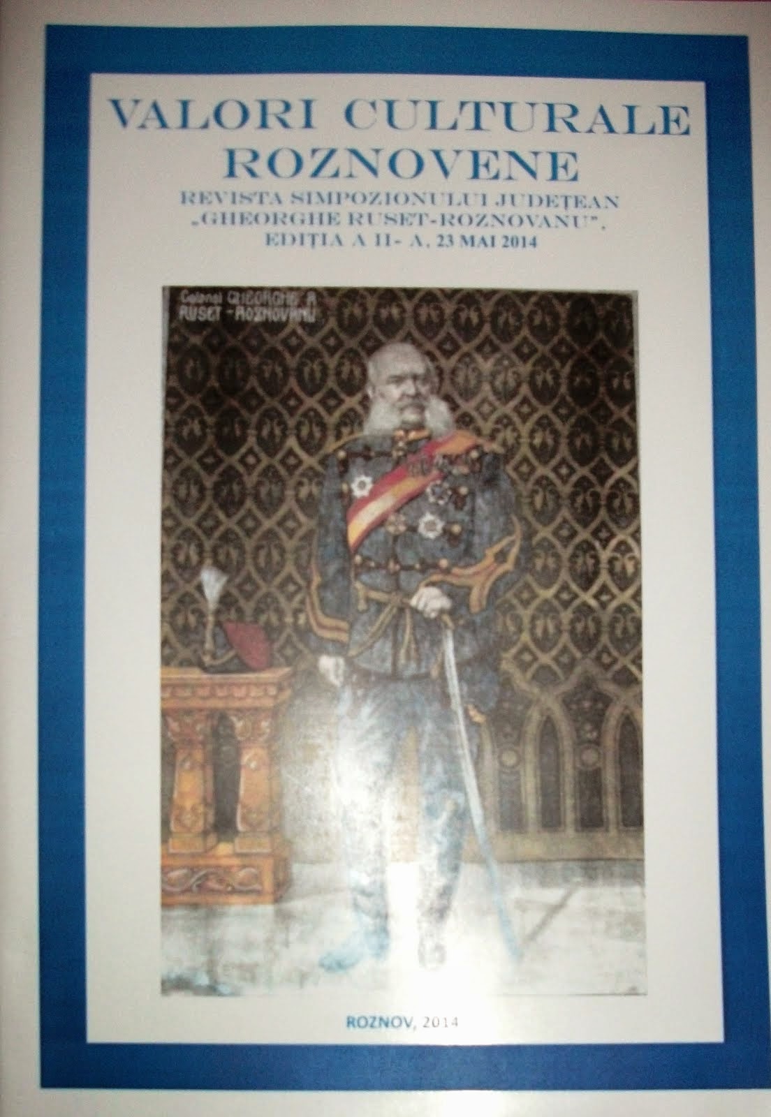 Revista Simpozionului Judeţean "Gheorghe Ruset-Roznovanu" - coperta 1