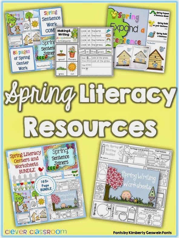 Resources for the Spring months from Clever Classroom