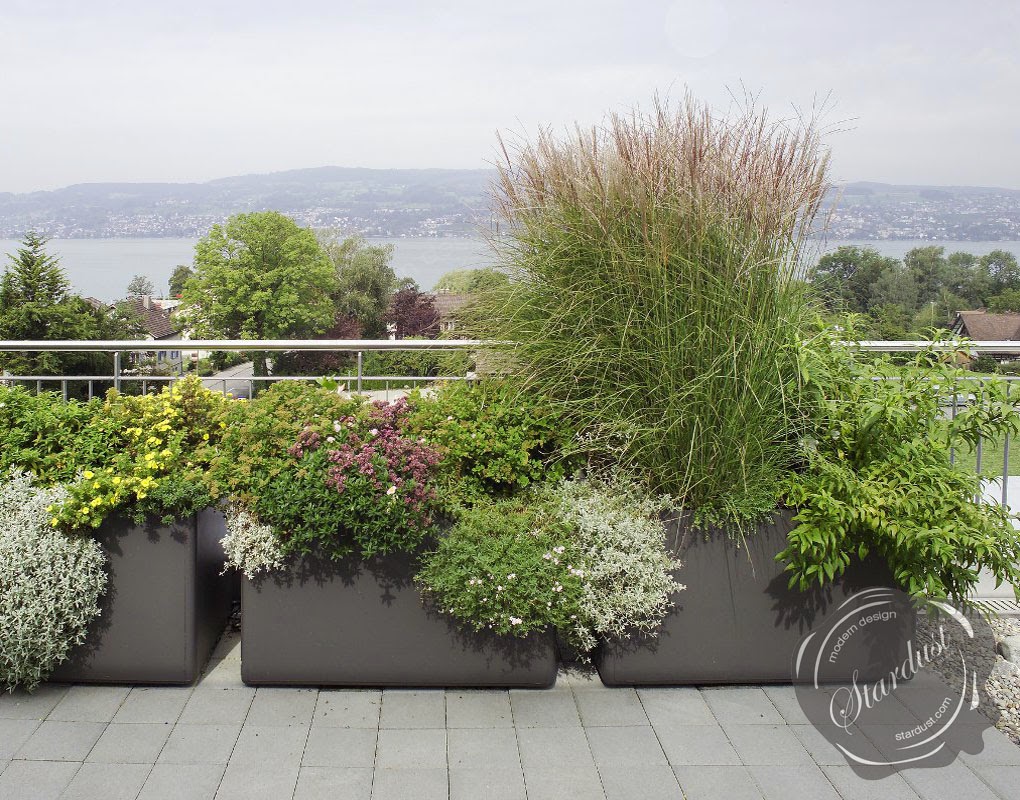 Extra Large Rectangular Designer Planter Pots - Modern Outdoor Planters