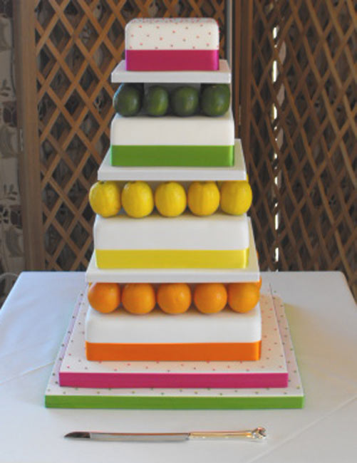 Unique Square Wedding Cakes Unique Fruit Square Wedding Cakes