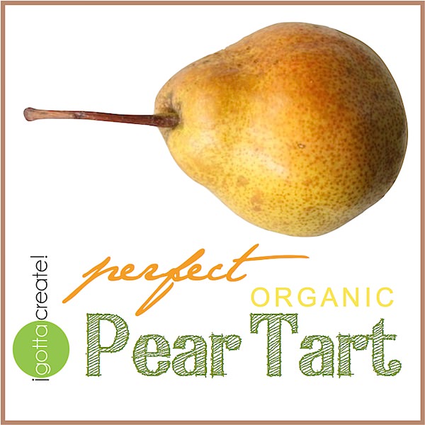 Pearfect pear tart -- yum!  | Recipe at I Gotta Create!
