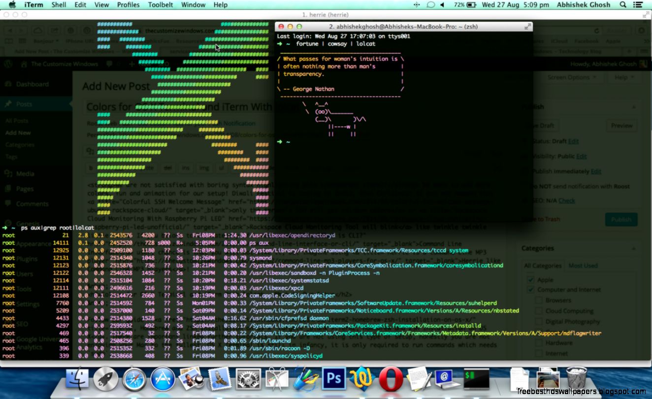 Colors for OS X Terminal and Colors for OS X Terminal and