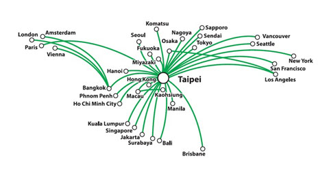eva air map route network airlines destinations