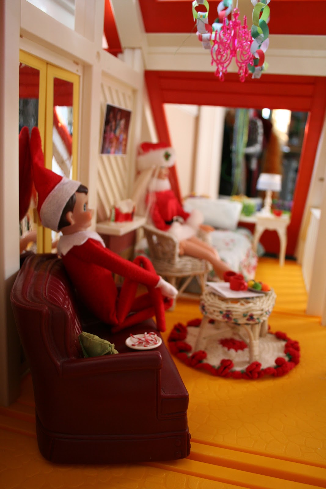 christmas barbie house