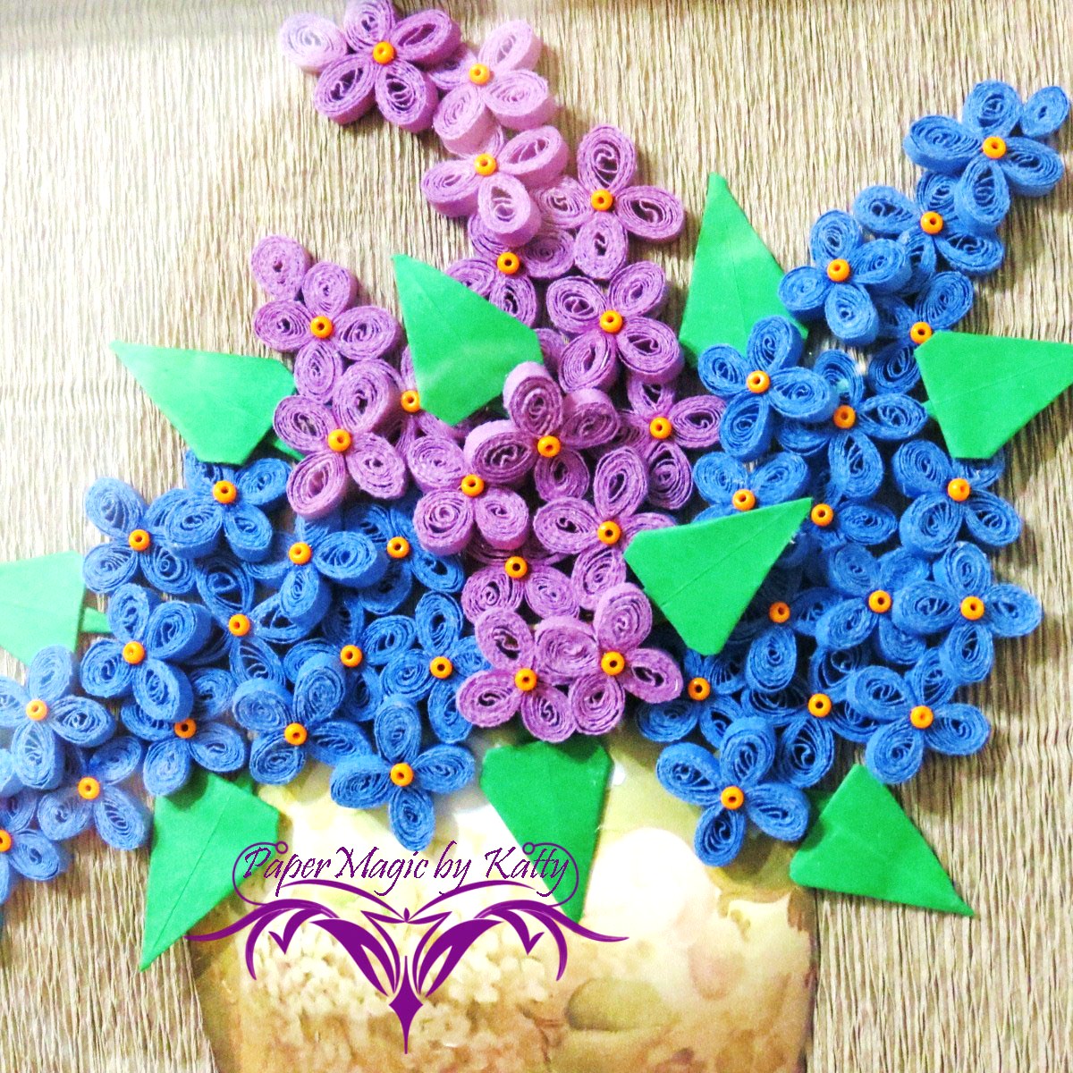 PaperMagic by Katty Quilled Lilac Flowers