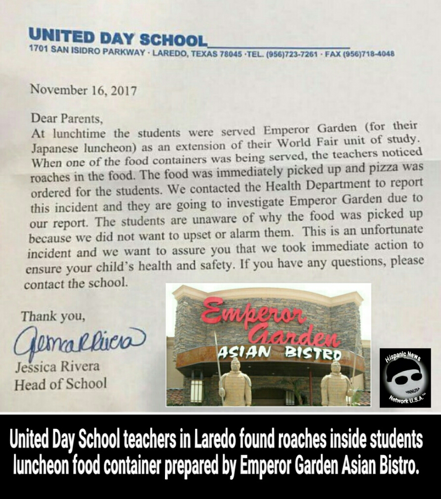 Shopping Biz Usa United Day School In Laredo Notified Parents Of
