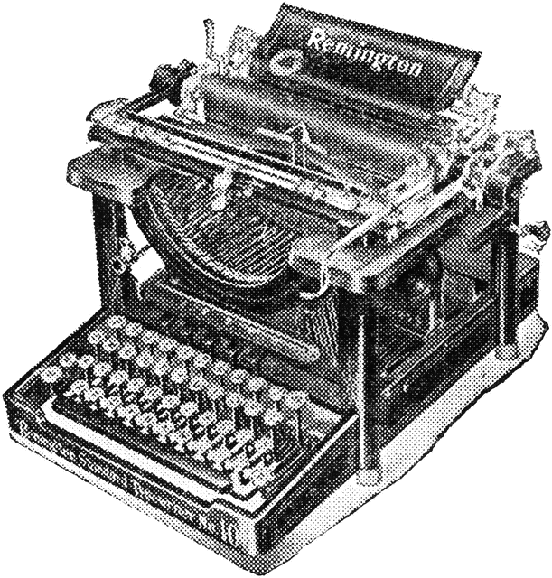 Dante's Wardrobe Typewriter Info