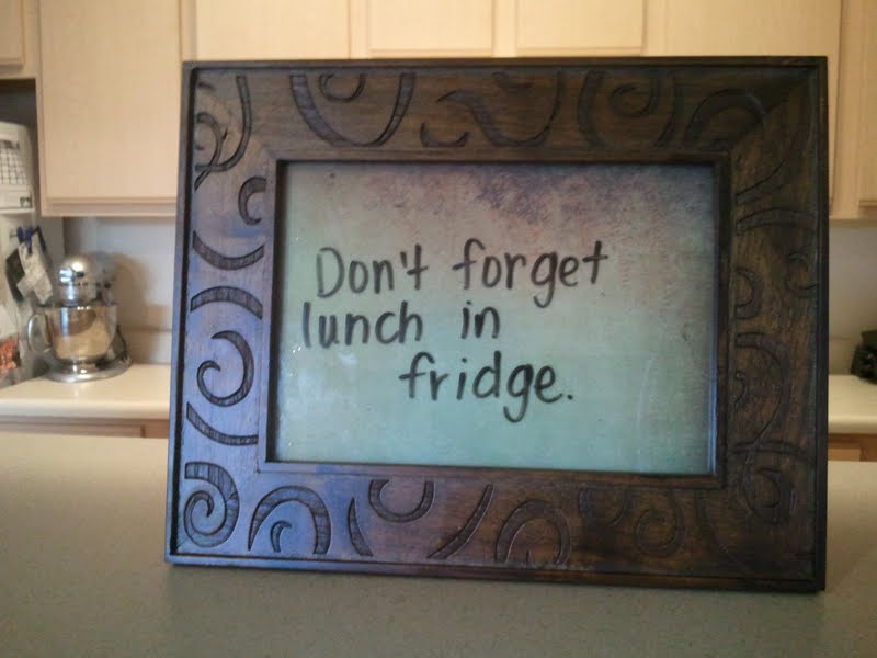 Connoisseur of Creativity DIY writeon picture frame