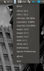ubuntu temperature