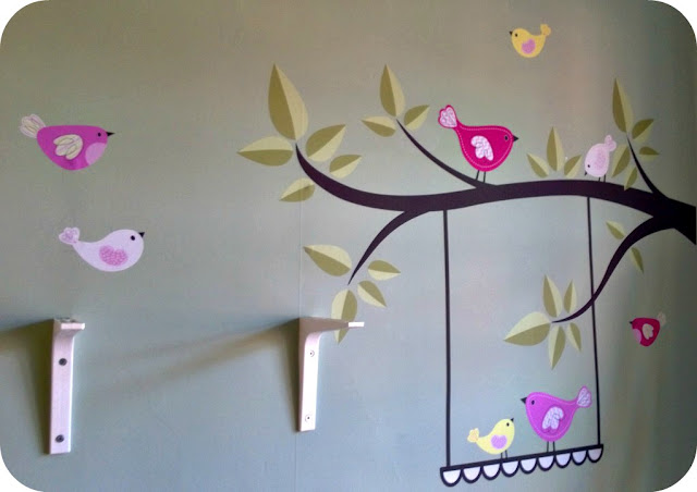 Enchanted Interiors Singing Birds Stickers on the wall