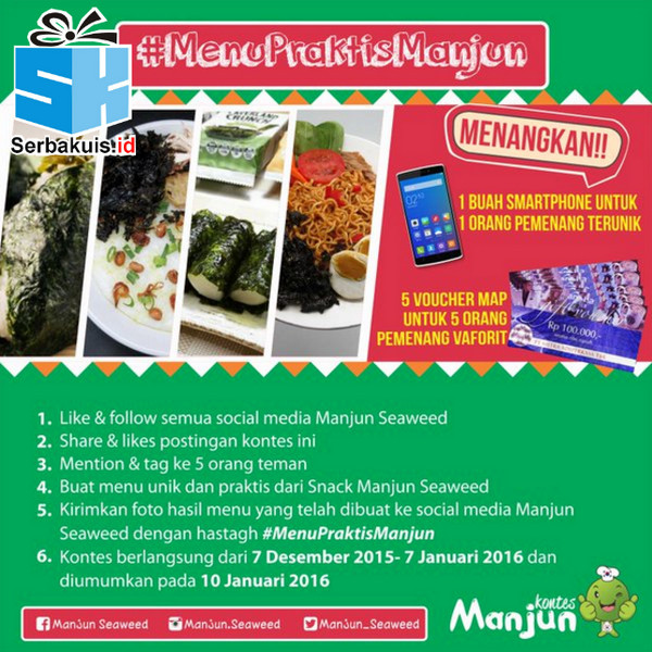 Kontes Foto Menu Praktis Manjun Berhadiah Smartphone Kontes Foto Menu Praktis Manjun Berhadiah Smartphone