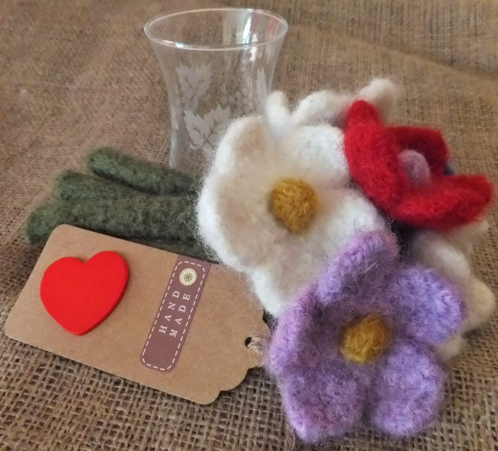 Handmadebymeg Felted Flowers
