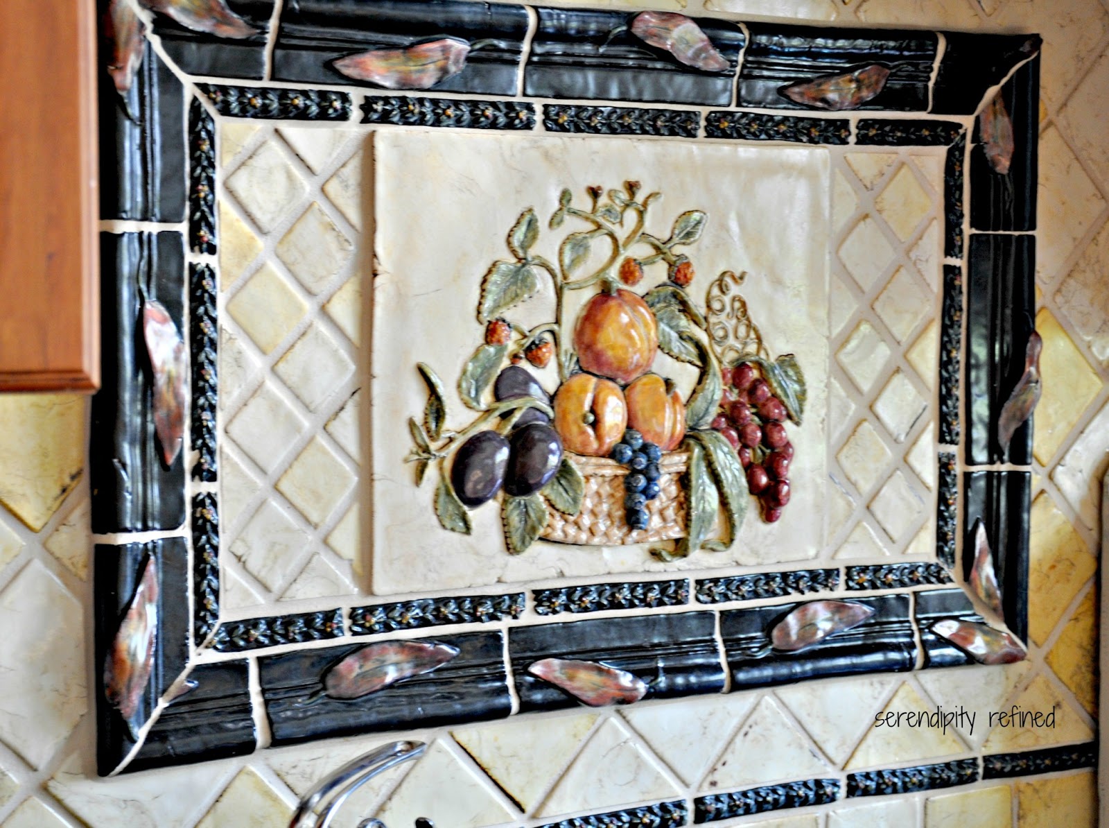 Serendipity Refined Blog My Kitchen Back splash Hand Painted Ceramic Tile