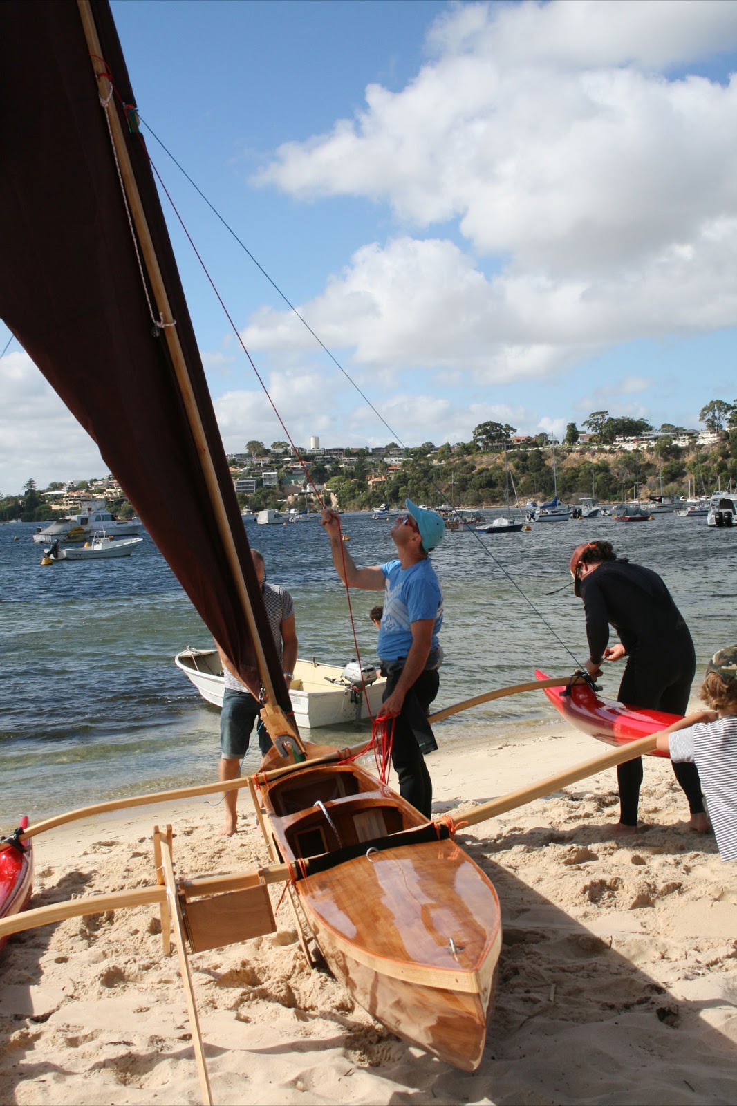 Outrigger Sailing Canoes February 2013