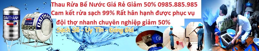 Thau Rửa Bể Nước Ngầm Giá Rẻ Giảm 30% 0985.885.985