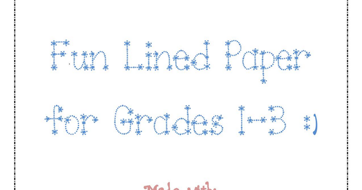 3-6 Free Resources: Writing Paper