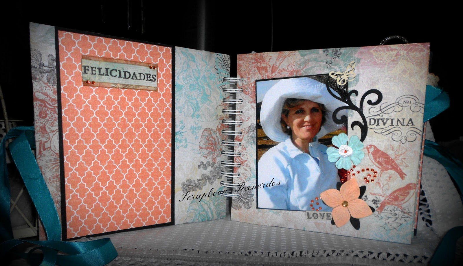 Scrapbook Recuerdos Album para mama scrapbook (de Fany para su madre)
