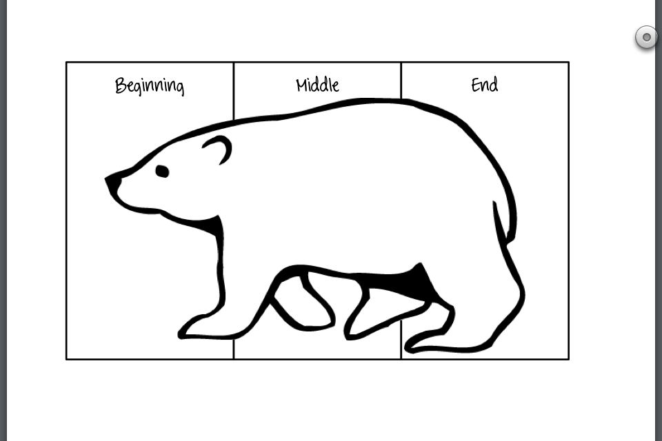 polar bear cut out template www imagessure com bear cut out pattern