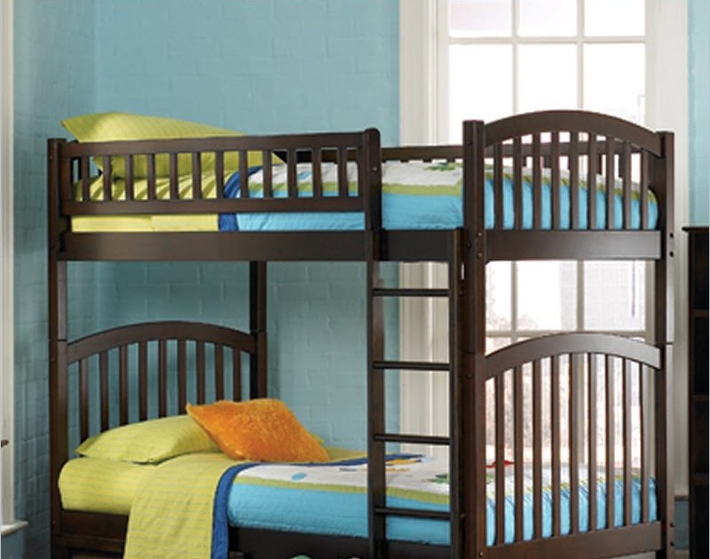 Bunk Bed and Nightstand Richmond Twin over Twin Antique Walnut Best